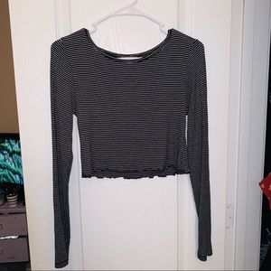 Mandy Melville stripped crop top